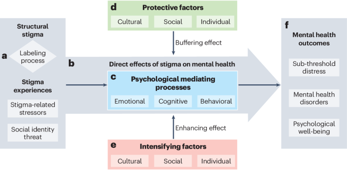 Pathways from social stigma to mental health outcomes