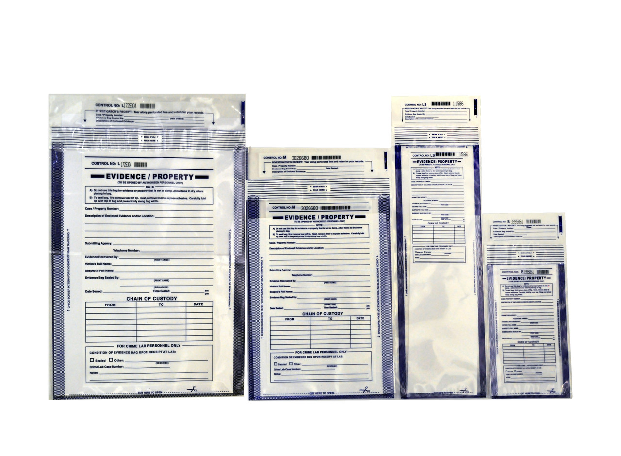 Tamper-evident forensic evidence bags