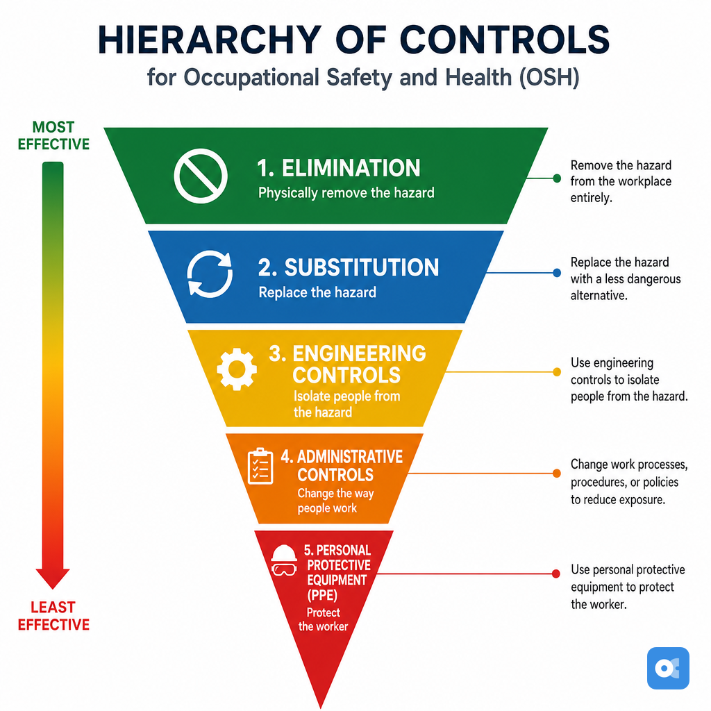 Hierarchy of Controls for Occupational Hazards