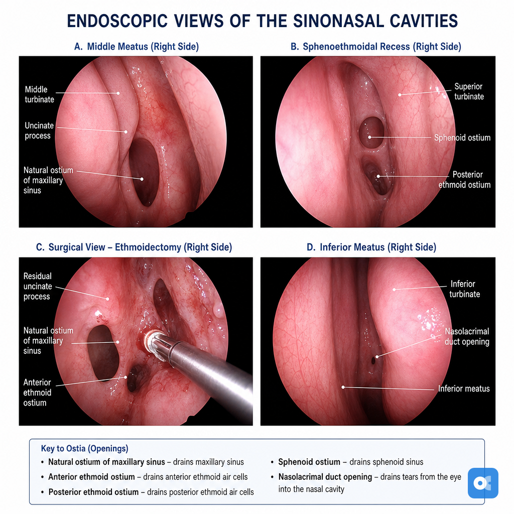 Hysteroscopic view of Asherman's syndrome adhesions