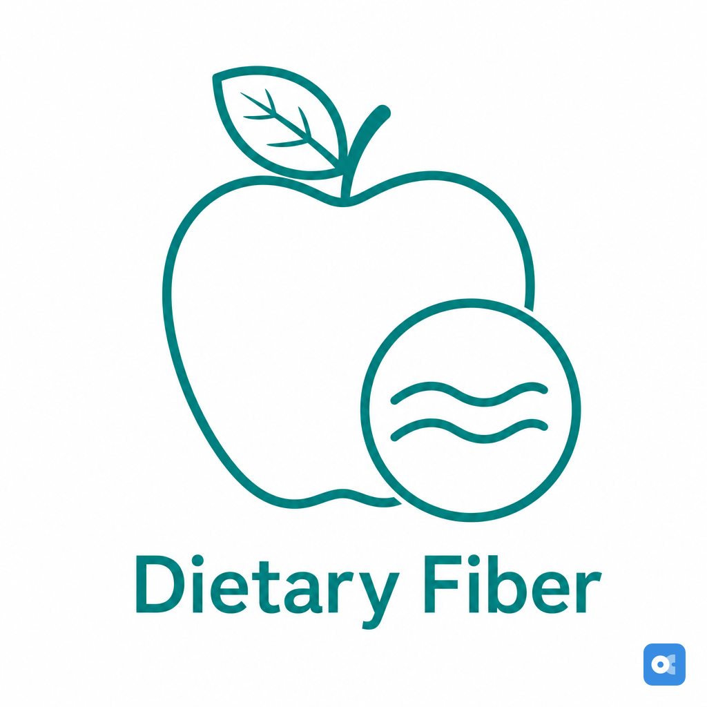 Icon of an apple representing soluble fiber