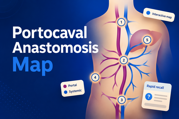 Portocaval Anastomosis Map