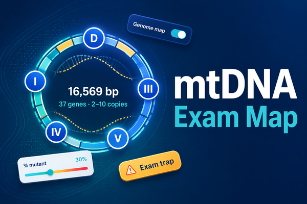 mtDNA Exam Map