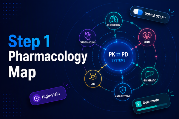 Step 1 Pharmacology Map